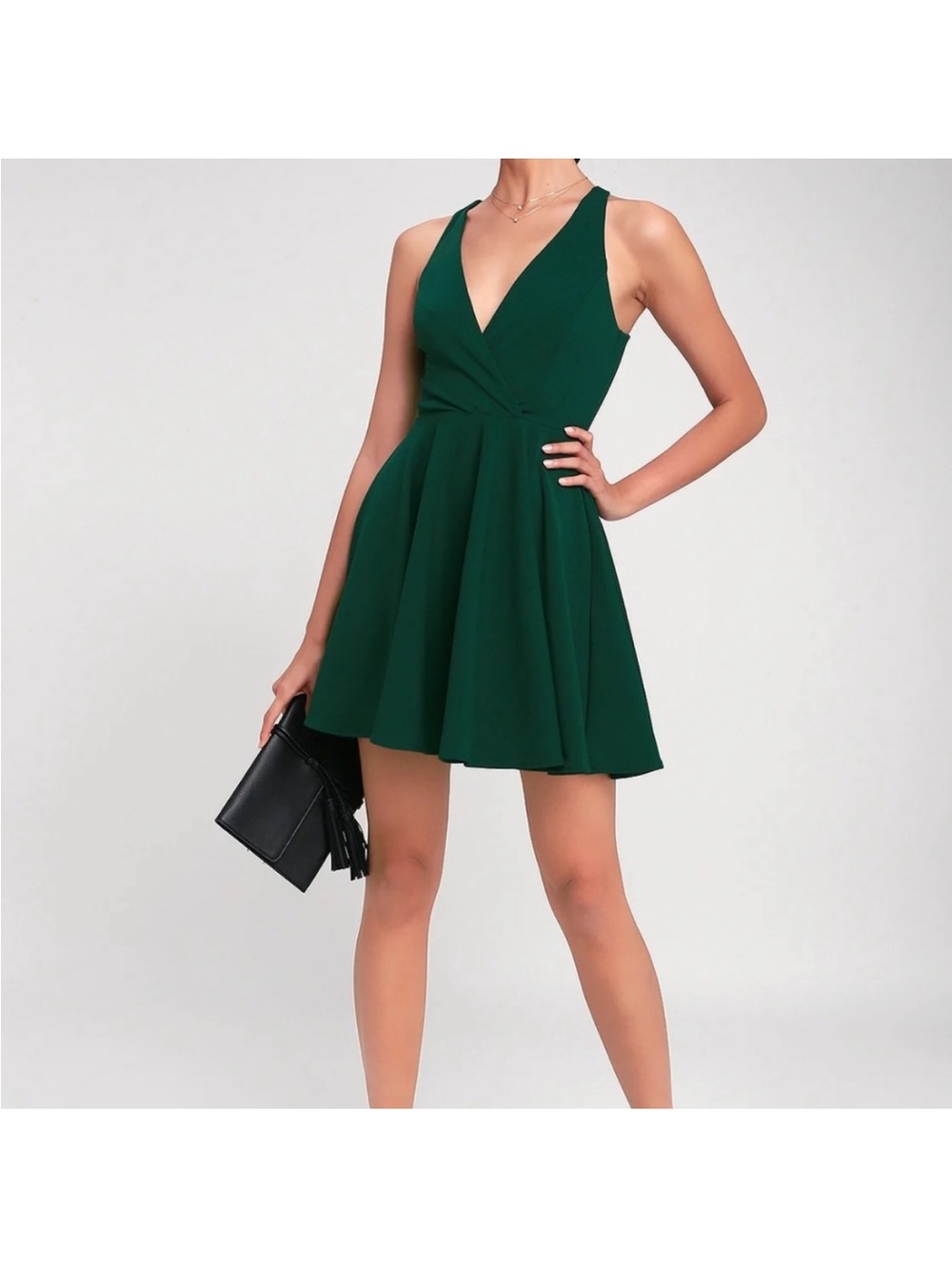 Lulu's Green Mini Dress